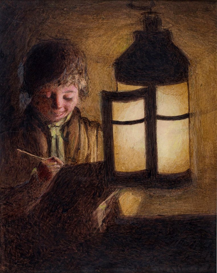 ‘Lamplight’ - William Henry Hunt - 1830