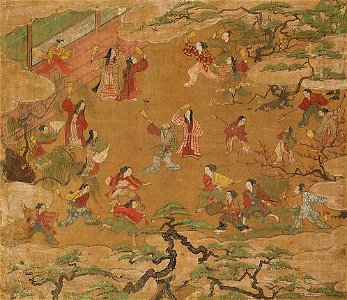 月次風俗図屏風1a - 複製