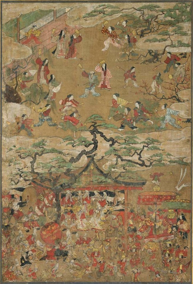 月次風俗図屏風1