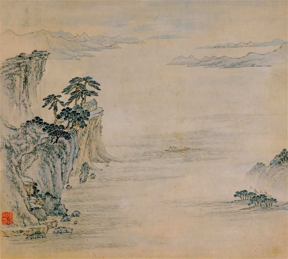 明 張復 瀟湘八景八開 6