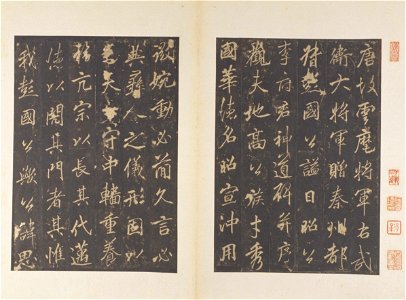 宋拓 唐 雲麾將軍 李思訓碑 01