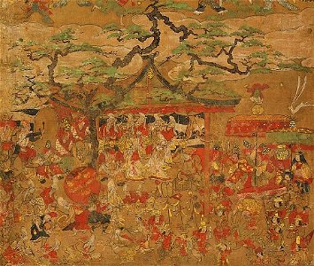 月次風俗図屏風1b - 複製