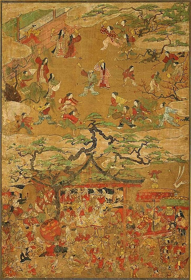 月次風俗図屏風1 - 複製
