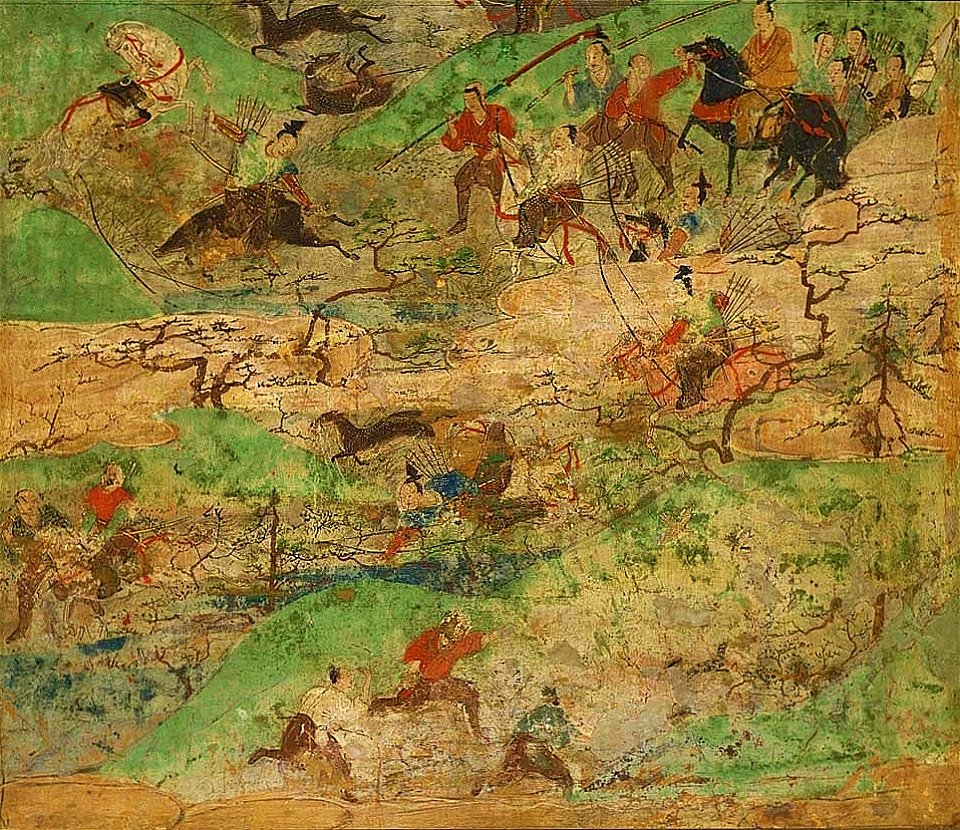 月次風俗図屏風7b - 複製