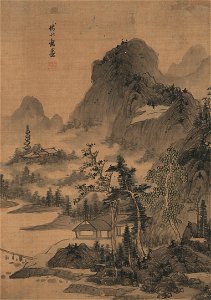 明 藍瑛 山水十開 01