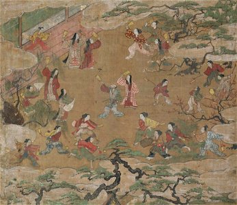 月次風俗図屏風1a