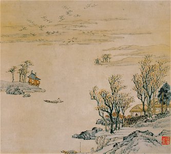 明 張復 瀟湘八景八開 5