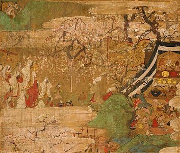 月次風俗図屏風2a - 複製