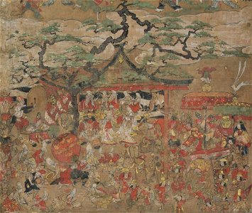 月次風俗図屏風1b
