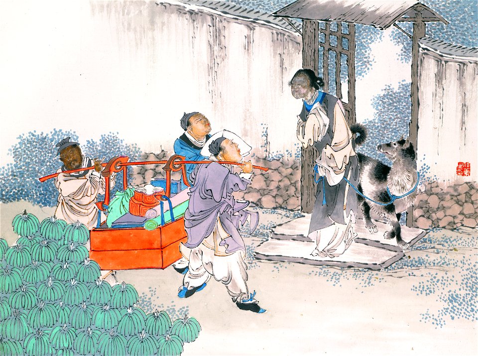 清 任薰 生肖人物圖冊 11
