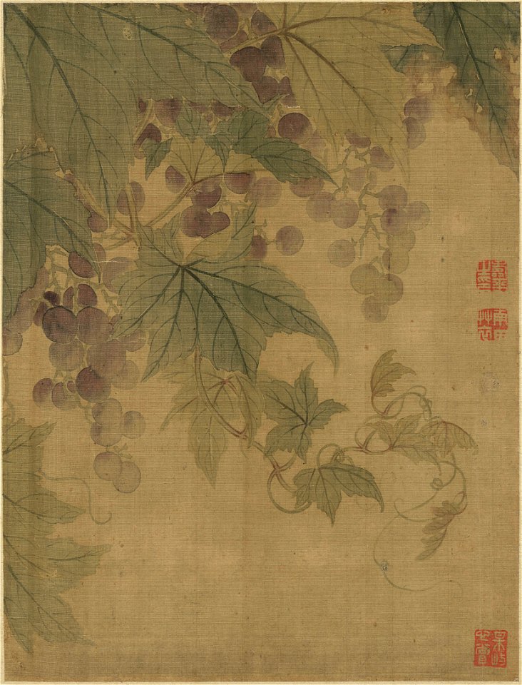 清 惲壽平 花果蔬菜 3 1