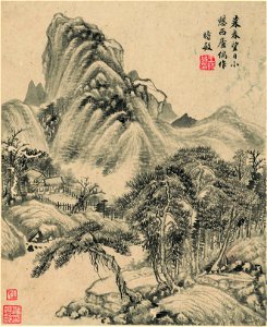 清 王時敏 山水十開 06