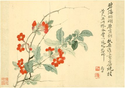 清 惲壽平 花卉冊 1