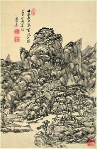 清 王原祁 山水十二開 12