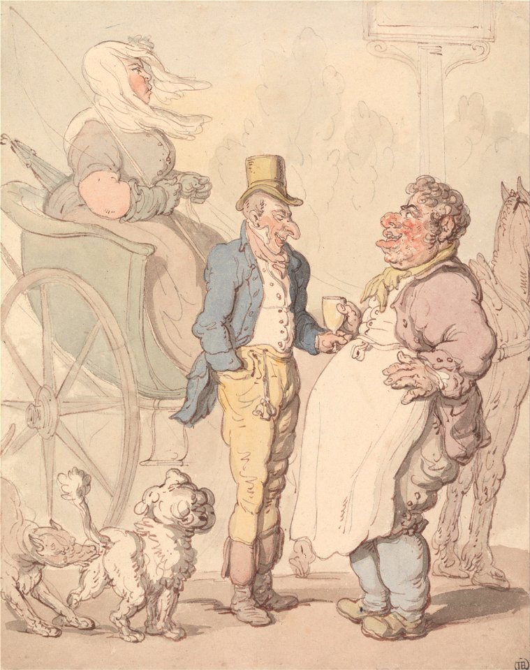 Thomas Rowlandson - 'Slender Billy' Taking Refreshment - Google Art Project