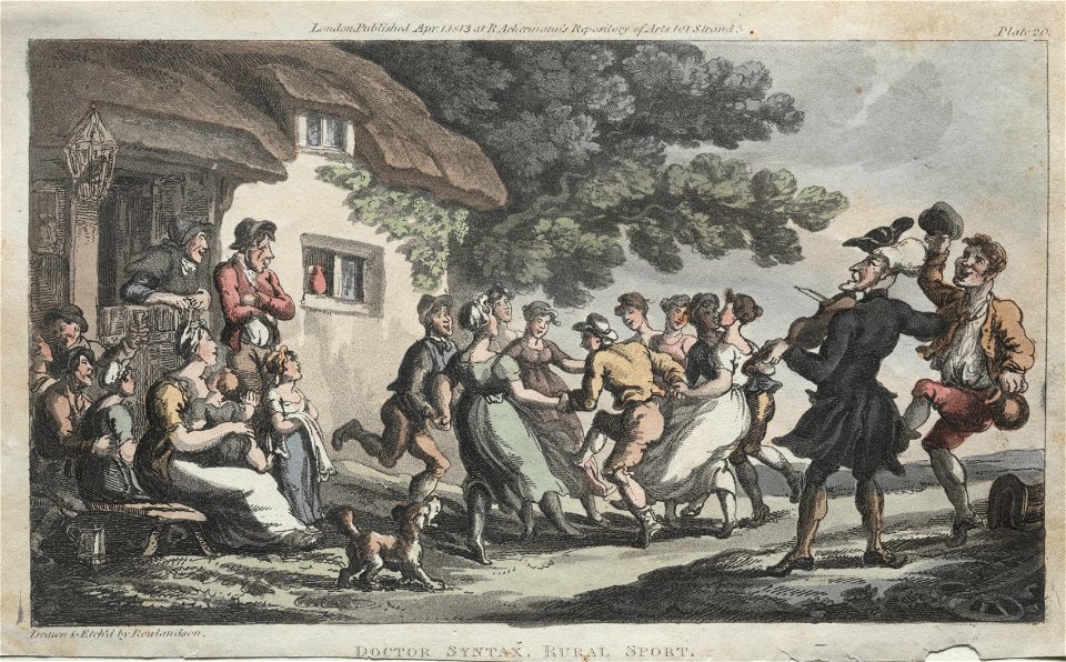Thomas Rowlandson (British, 1756-1827) - The Rev. Dr. Syntax Rural Sport - 1964.14 - Cleveland Museum of Art