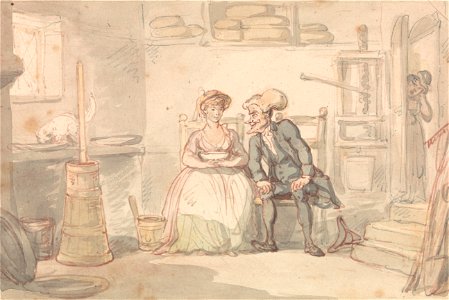 Thomas Rowlandson - Dr Syntax & Dairymaid - Google Art Project