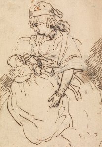 Thomas Rowlandson - A Mother and Child - Google Art Project