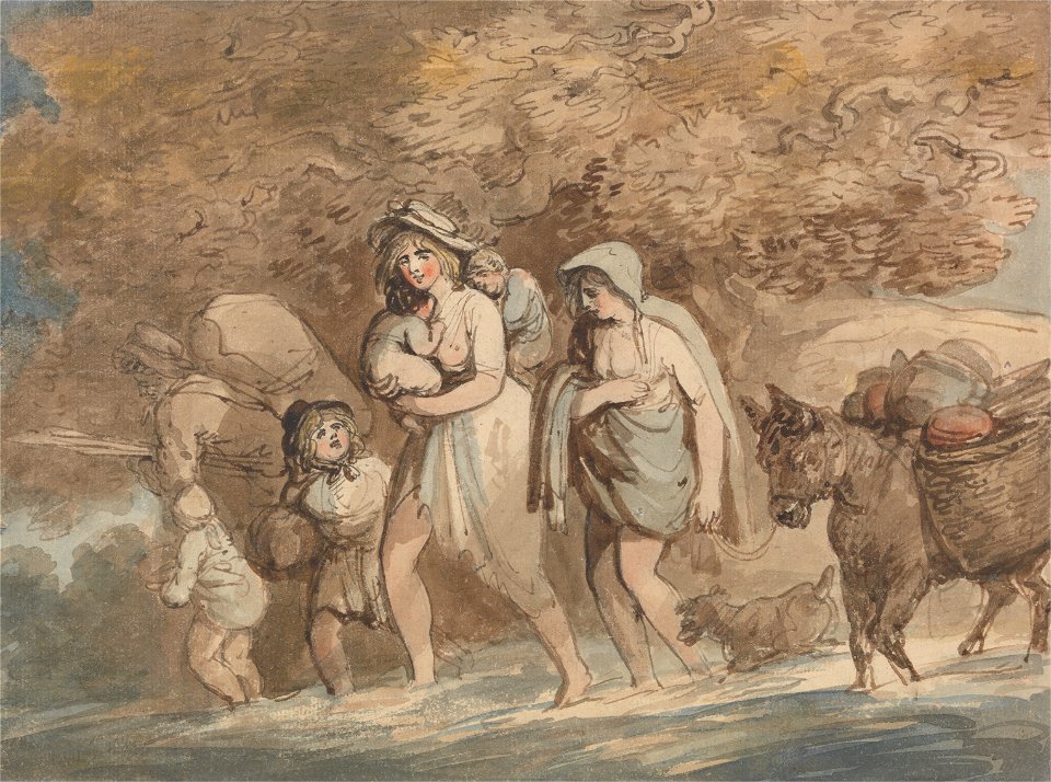 Thomas Rowlandson - A Potter Returning from Market - Google Art Project