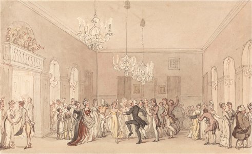 Thomas Rowlandson - A Ball at Scarborough - Google Art Project