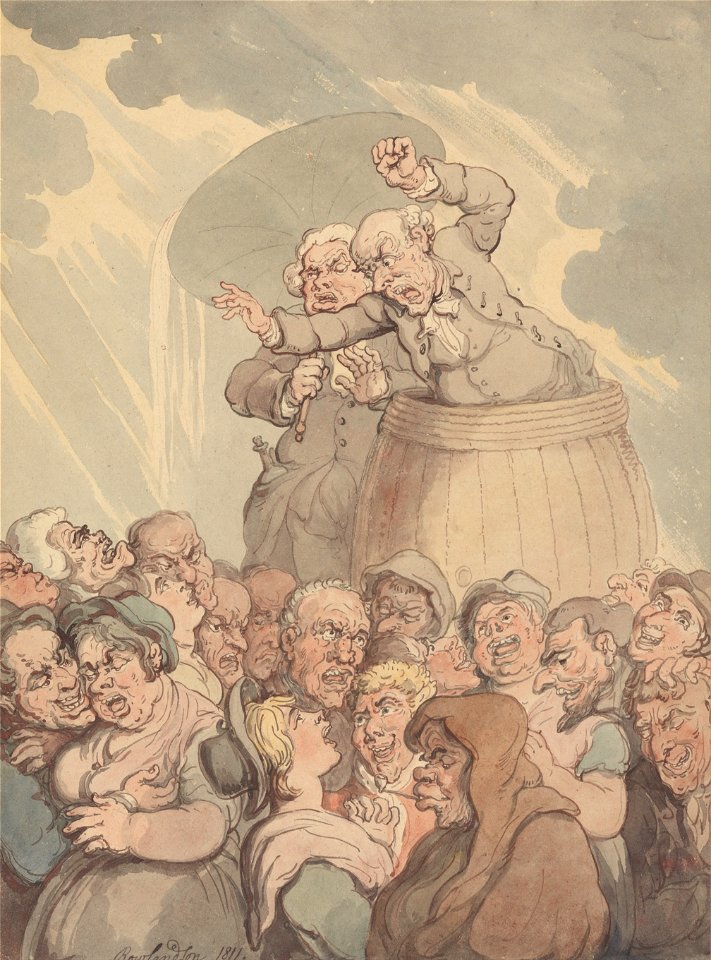 Thomas Rowlandson - A Tub Thumper - Google Art Project