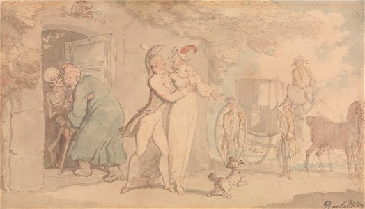 Thomas Rowlandson - The Mausoleum - Google Art Project. Free illustration for personal and commercial use.