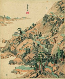 清 王鑑 仿古山水八開 05