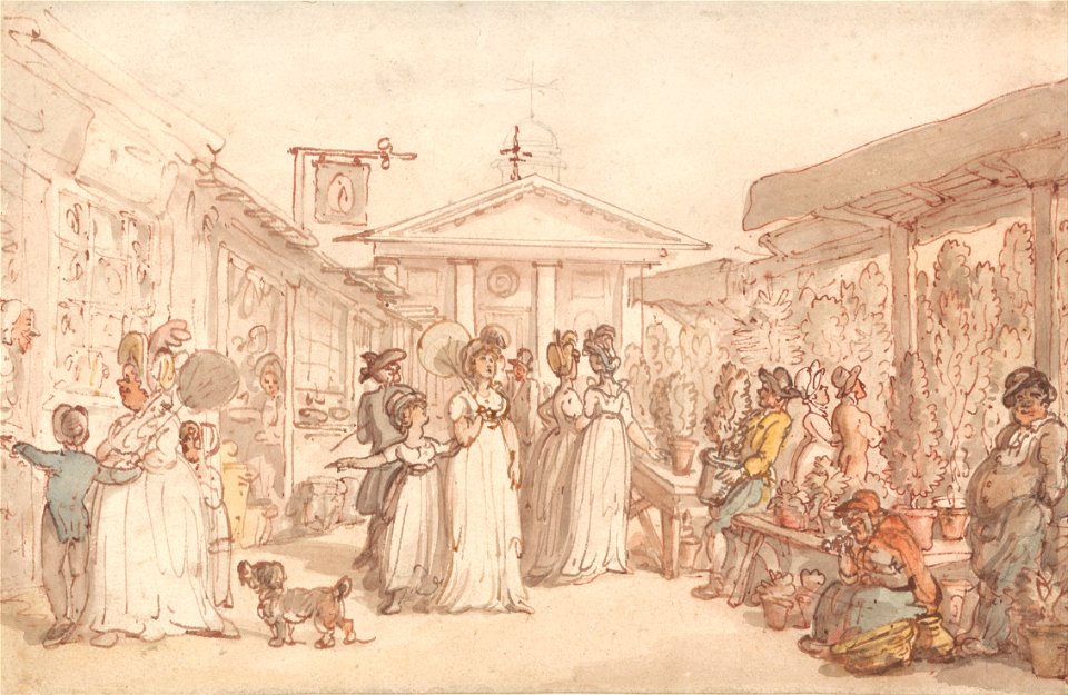 Thomas Rowlandson - Covent Garden Market - Google Art Project
