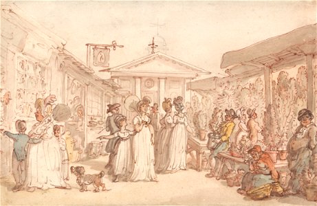 Thomas Rowlandson - Covent Garden Market - Google Art Project
