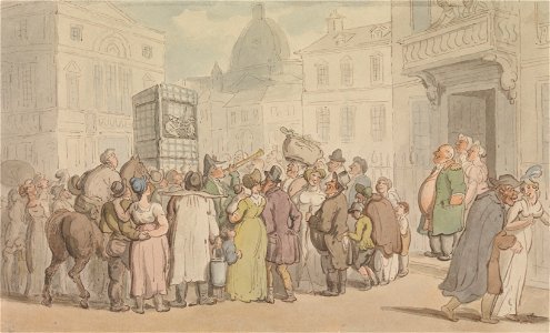 Thomas Rowlandson - A Punch and Judy Show - Google Art Project. Free illustration for personal and commercial use.