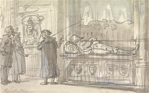 Thomas Rowlandson - A Tour in a Cathedral - Google Art Project