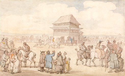 Thomas Rowlandson - A Crowded Race Meeting - Google Art Project. Free illustration for personal and commercial use.