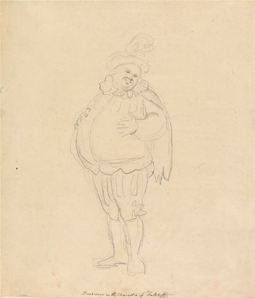 Thomas Rowlandson - Henderson in the Character of Falstaff - Google Art Project