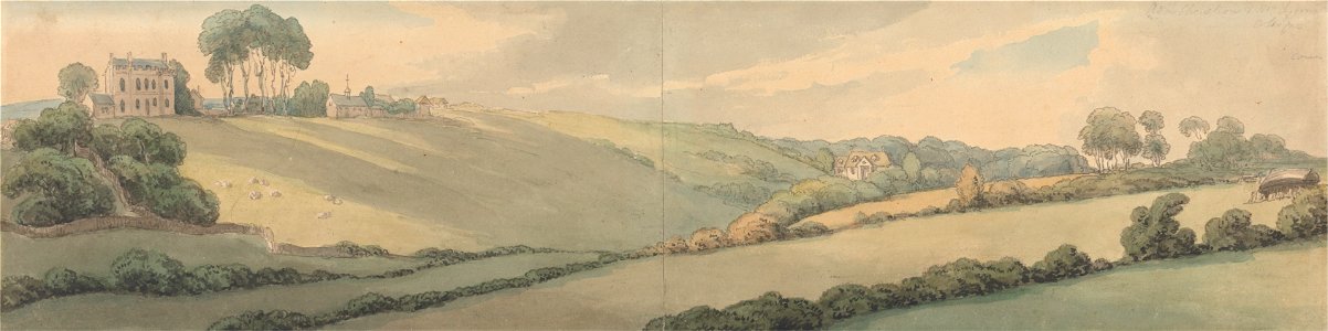Thomas Rowlandson - Admiral Christian's and Mr. Lyson's Cottages, Cowes - Google Art Project