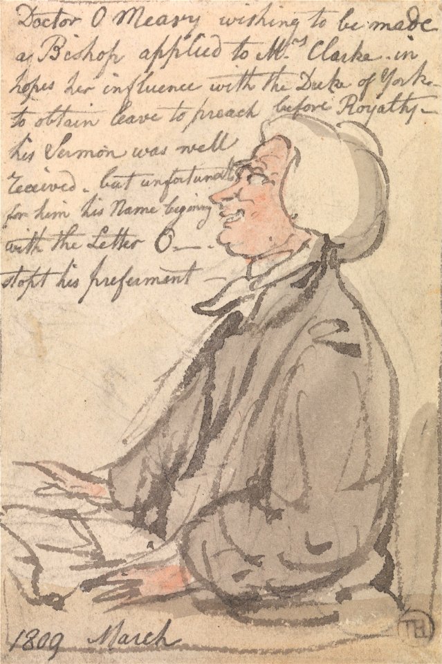 Thomas Rowlandson - Dr O'Meara Preaching - Google Art Project