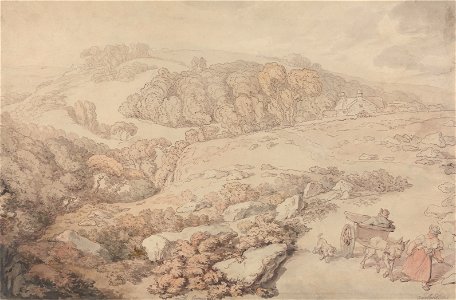 Thomas Rowlandson - Bodmin Moor - Google Art Project