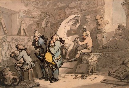 Thomas Rowlandson - Sculptor Shop - WGA20171