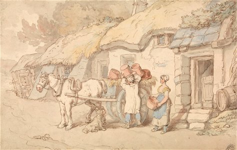 Thomas Rowlandson - A Potter Going Out - Google Art Project