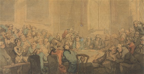 Thomas Rowlandson - A Legal Wrangle - Google Art Project