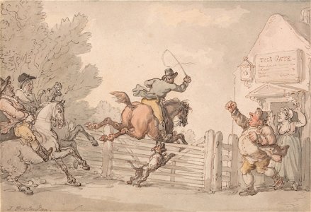 Thomas Rowlandson - Evading the Toll - Google Art Project
