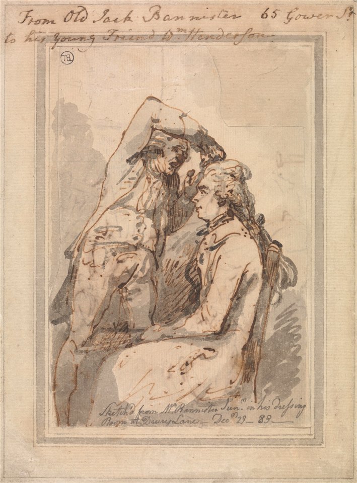 Thomas Rowlandson - Jack Bannister in his Dressing Room - Google Art Project