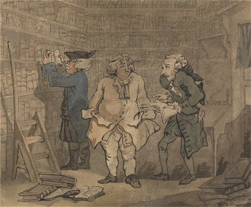 Thomas Rowlandson - Bookseller and Author - Google Art Project. Free illustration for personal and commercial use.