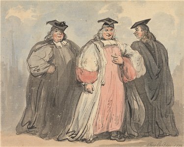 Thomas Rowlandson - Three Clerical Scholars - Google Art Project