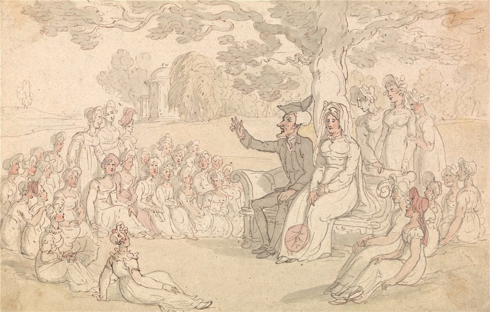 Thomas Rowlandson - Dr. Syntax Visits a Boarding School for Young Ladies - Google Art Project (2429477)