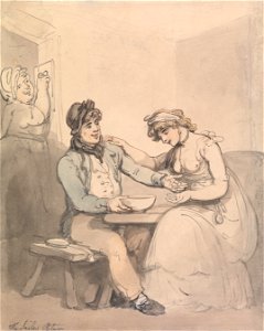 Thomas Rowlandson - The Sailor's Return - Google Art Project. Free illustration for personal and commercial use.