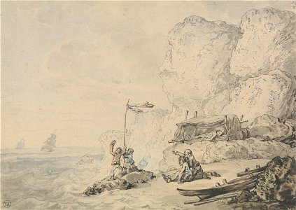 Thomas Rowlandson - Shipwrecked Sailors - Google Art Project