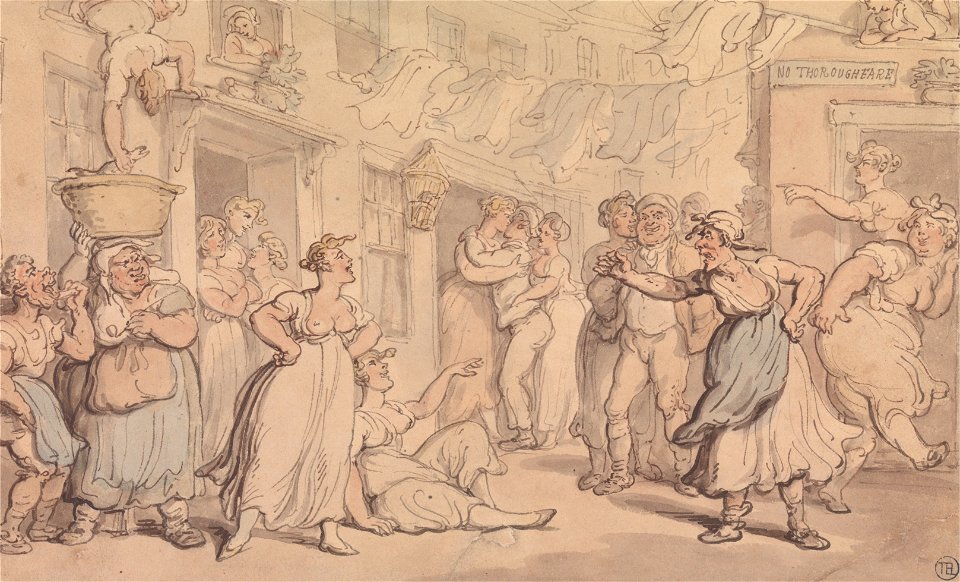 Thomas Rowlandson - Angry Scene in a Street - Google Art Project