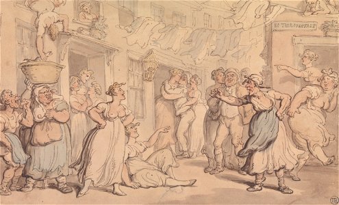 Thomas Rowlandson - Angry Scene in a Street - Google Art Project. Free illustration for personal and commercial use.