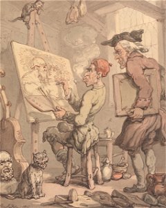 Thomas Rowlandson - An Artist's Studio - Google Art Project