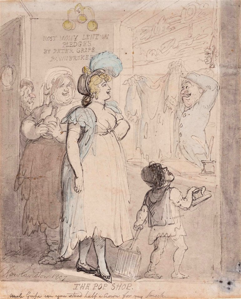 Thomas Rowlandson - The Pop Shop - 1807 - Rowlandson-98607